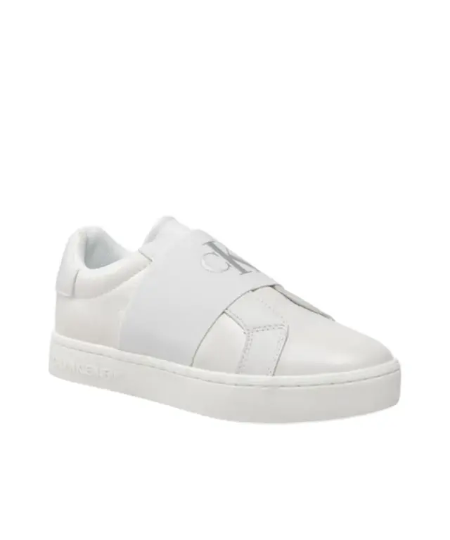 Calvin Klein - Γυναικεία Sneakers Classic Cupsole Ribbon Lth YW0YW00776-0LB Λευκό - 40 2