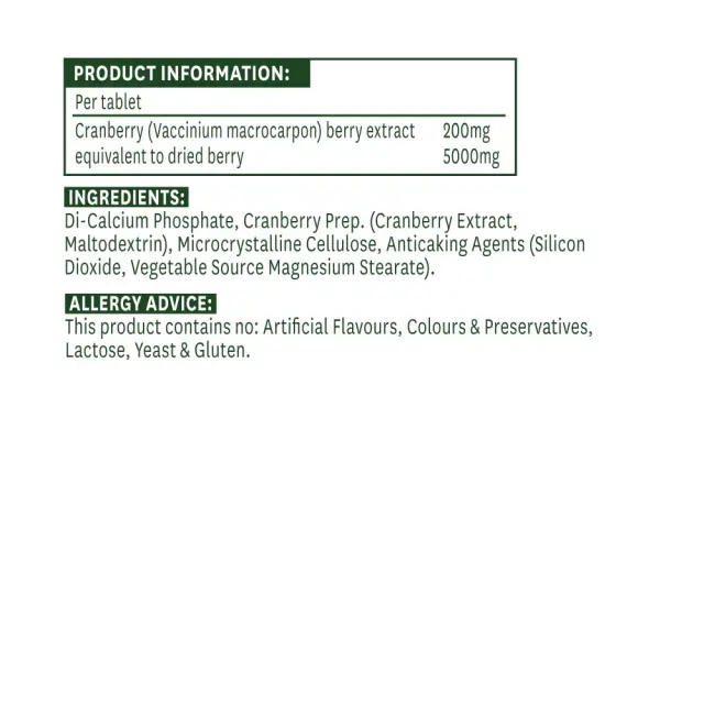 Natures Aid Cranberry 200 mg 2