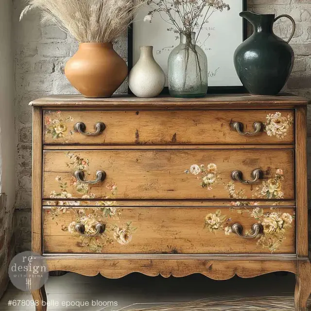 Χαρτί Decor Transfer Prima Re-Design, Belle Époque Blooms, 28x21.5cm, 3 τεμ. 2