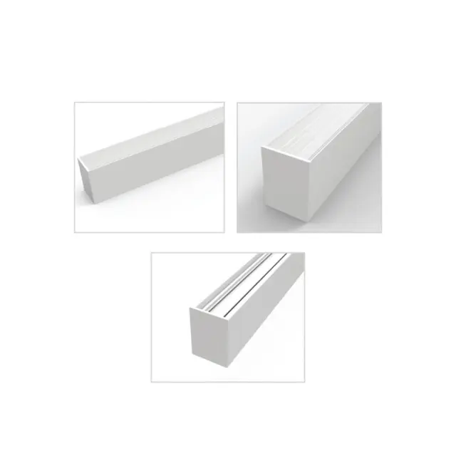 InLight Κρεμαστό φωτιστικό LED 40W 3CCT (By Switch) από αλουμίνιο σε λευκή απόχρωση D:120cm (6072-120-WH) 3