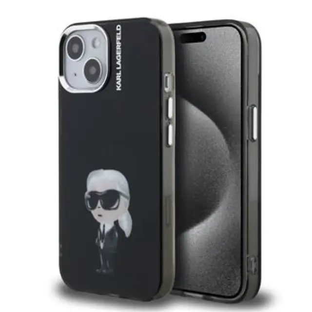 Karl Lagerfeld IML Aquarelle Karl Case for iPhone 15 Black