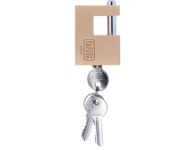 Λουκέτο ασφαλείας τάκου Black+Decker με 3 κλειδιά - 50mm 8301100000000000 2