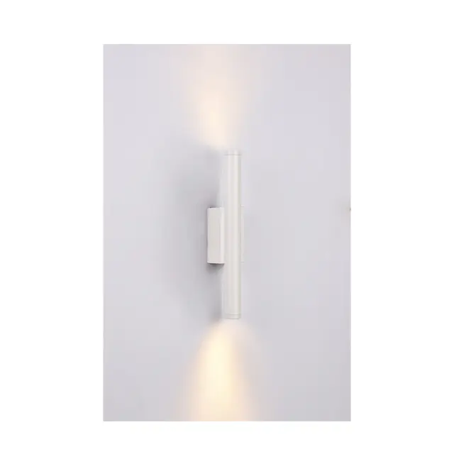 Inlight Επιτοίχιο φωτιστικό LED 2*5W 3000K σε λευκ΄ή απόχρωση απο αλουμίνιο D:30x6cm (43061-White)