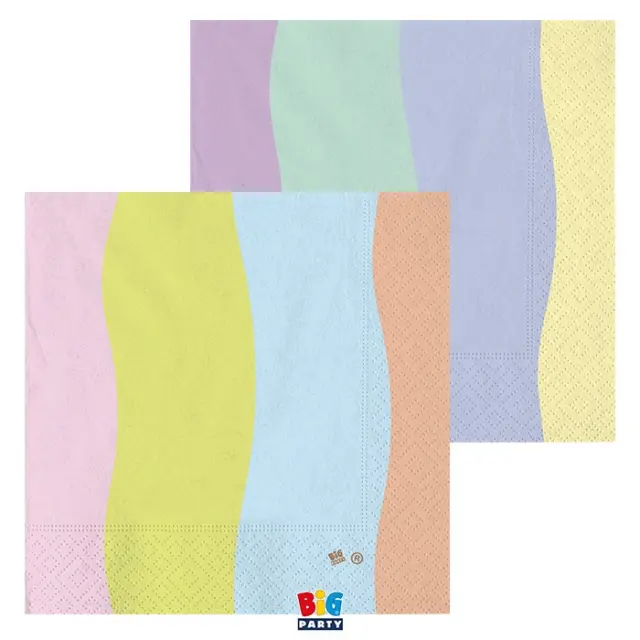 Χαρτοπετσέτες 33 εκ Soft Rainbow /20 τεμ