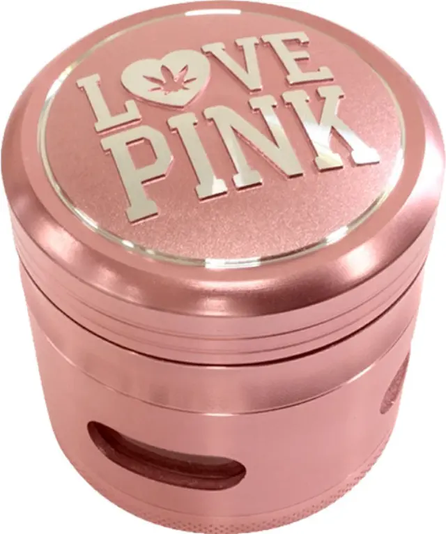 Grinder Τρίφτης 63mm Αλουμίνιο Σχέδιο Love Pink - 4 Parts