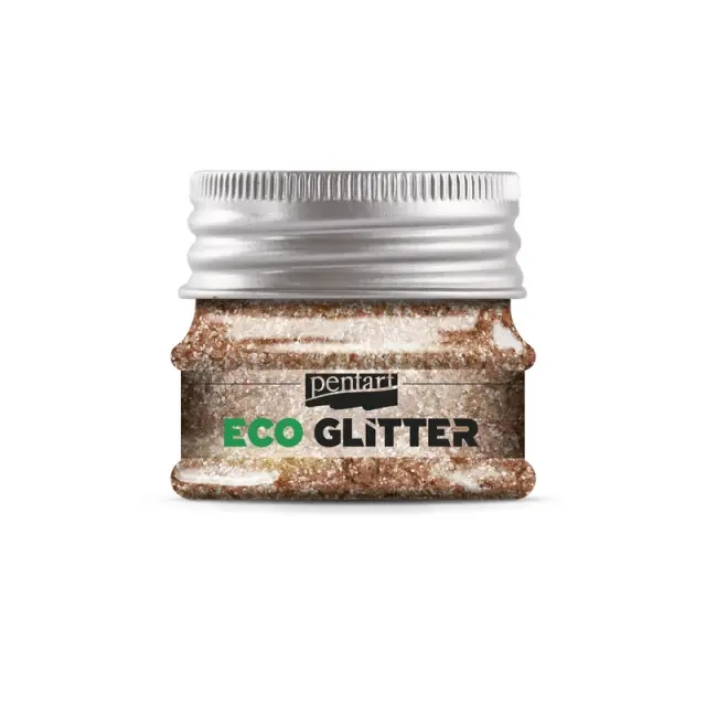 ECO Glitter Pentart, Rose Gold fine 15gr 2