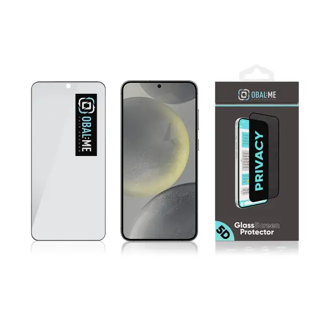 OBAL:ME Privacy 5D Glass Screen Protector for Samsung Galaxy S24+ Black