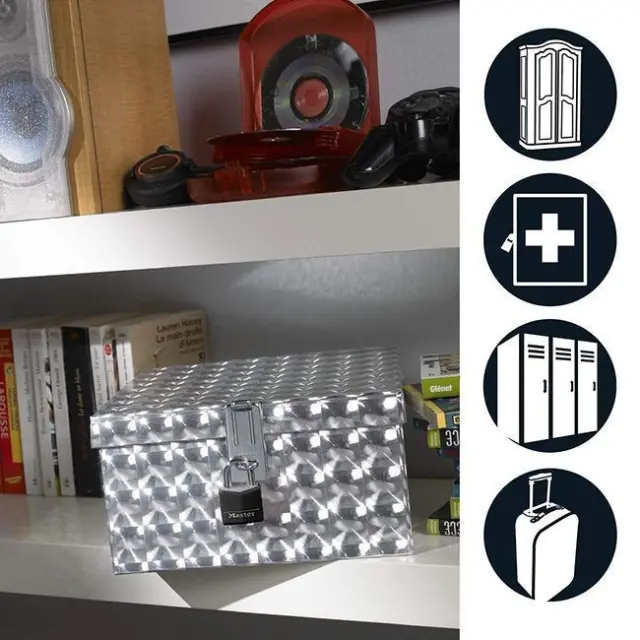 Master Lock 9130EURDBLK - Λουκέτο 30mm με κάλυμμα προστασίας και ασορτί κλειδιά 3