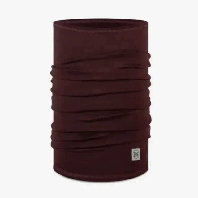 Buff Merino Lightweight Solid Garnet Αθλητικό Περιλαίμιο