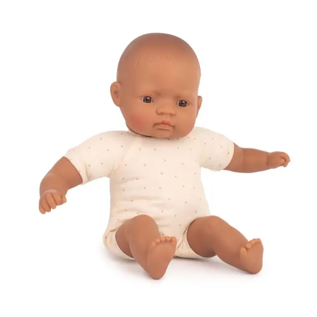 MINILAND DOLLS MINILAND ΜΩΡΟ ΚΟΥΚΛΑ ΜΕ ΜΑΛΑΚΟ ΣΩΜΑ HISPANIC 32 CM 2