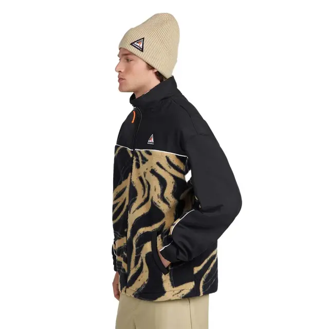 O'neill Men's Play Full-Zip Hyperfleece Μαύρο - Μπεζ 2350158-37565 (O'neill) 3
