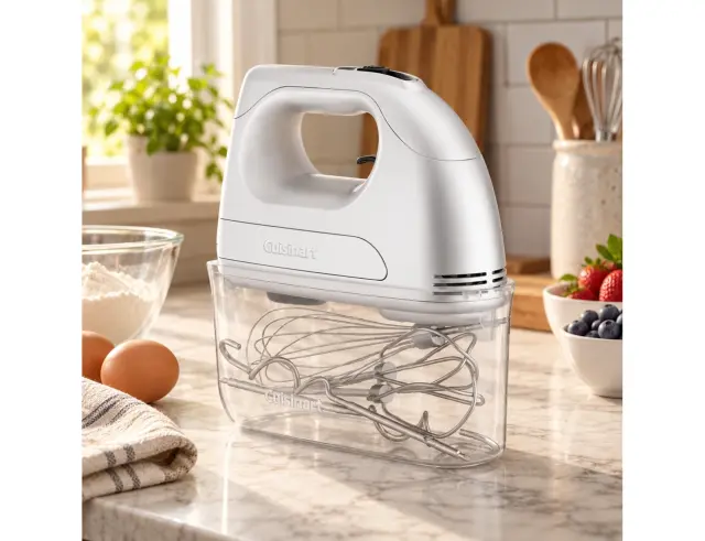 Μίξερ Χειρός Cuisinart Power Advantage 7 με ισχύ 200W, 7 ταχύτητες - WhiteHM7U