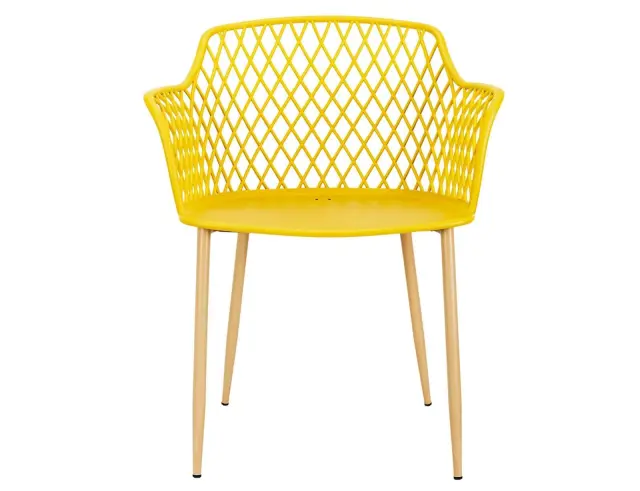 Καρέκλα κήπου Malaga Home Deco Factory με διαστάσεις 54.1x62.2x80cm - Yellow HDO2240B 3