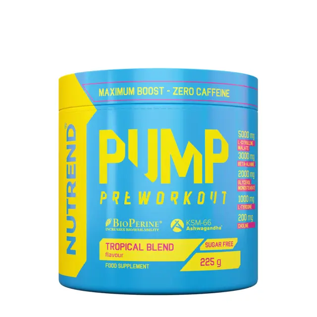 Nutrend Pump Preworkout Tropical Blend, 225 g