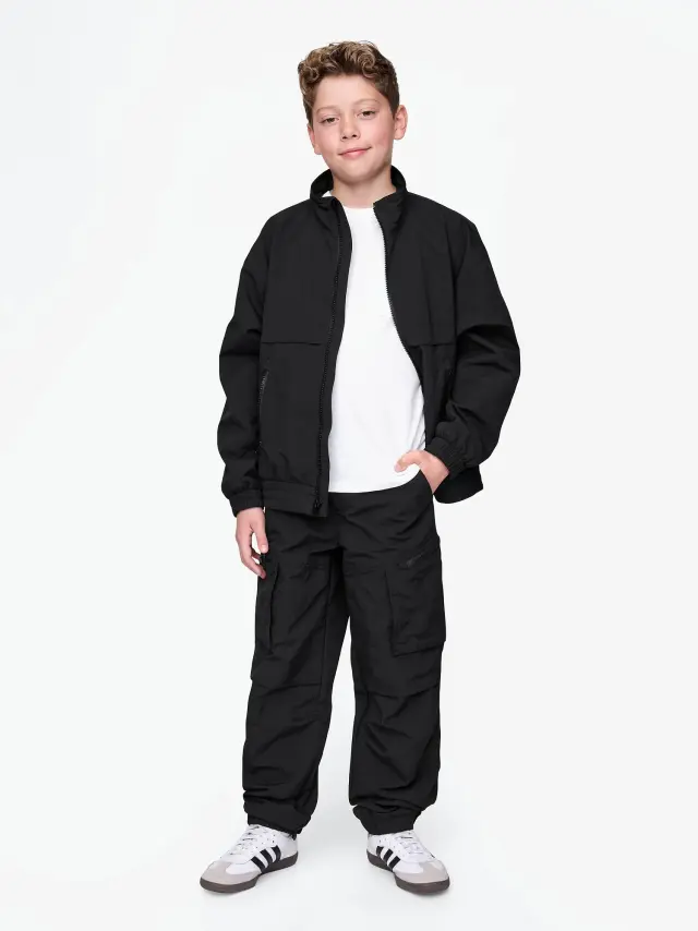 Παιδικό Pull-On Parachute Cargo Παντελόνι Black
