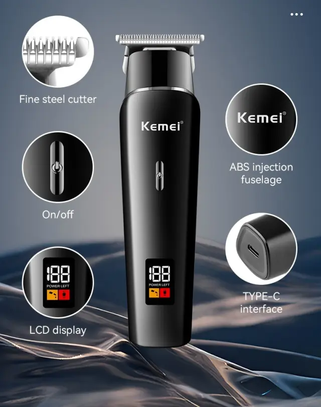 Kemei Επαναφορτιζόμενη Κουρευτική Μηχανή KM-1113 3