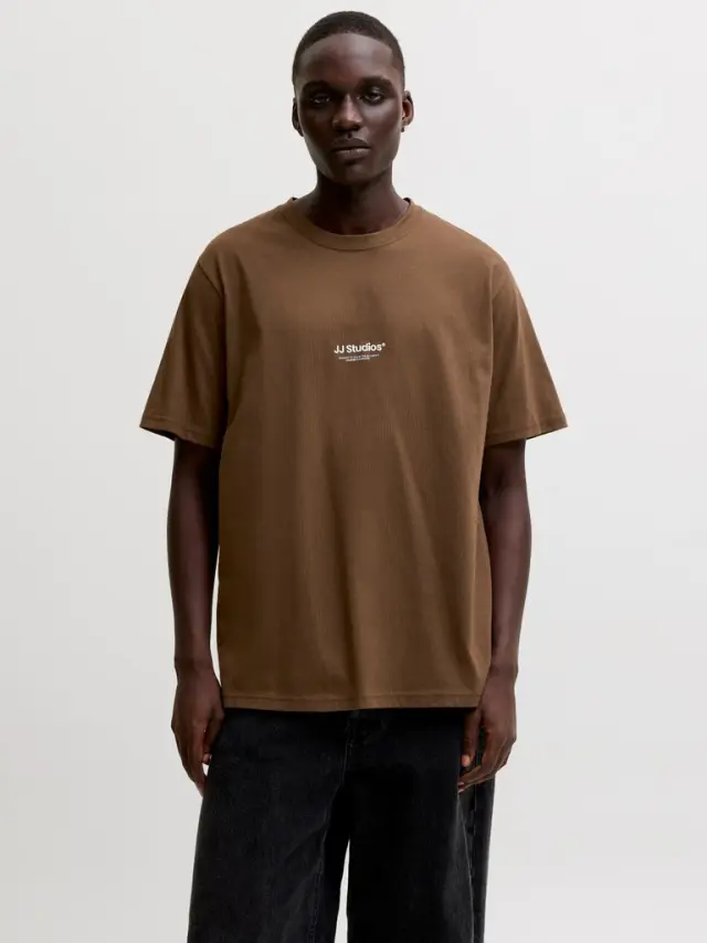 JJESOHO TEE SS CREW NECK NOOS - Cocoa 2