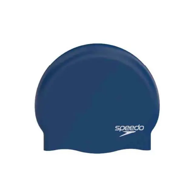 Speedo Adult Unisex Plain Moulded Silicone Swim Cap Μπλε Σκούρο 870984004 (Speedo) - One Size