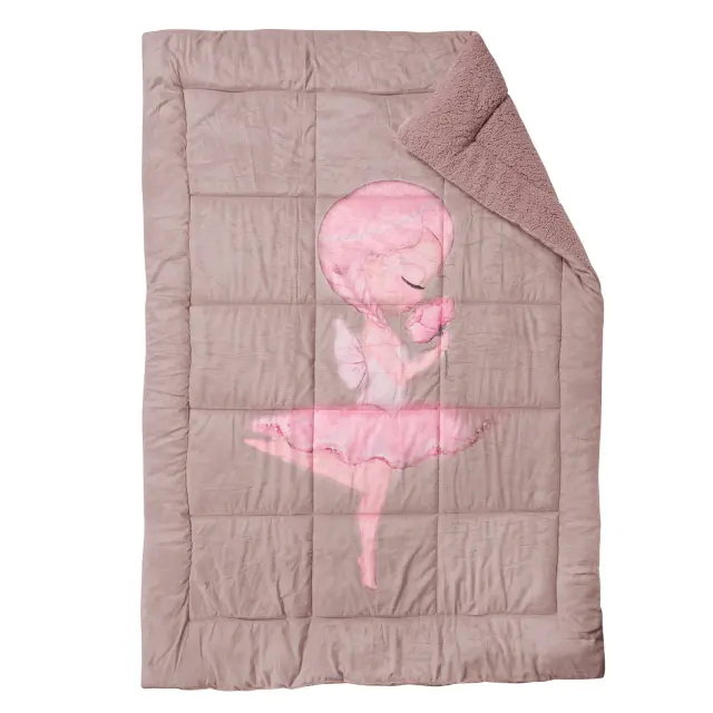 DAS KIDS ΚΟΥΒΕΡΤΟΠΑΠΛΩΜΑ 160Χ220 4920 NUDE, PINK 2