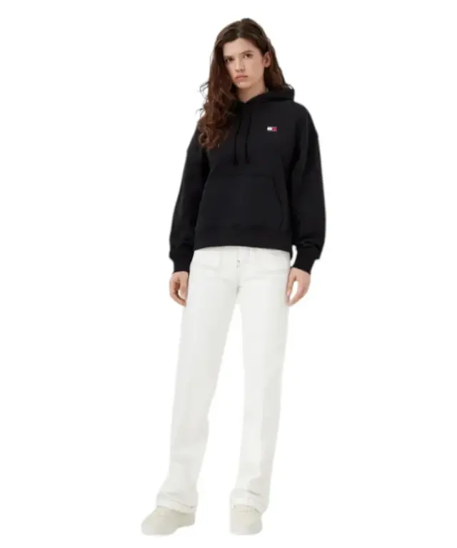 Tommy Hilfiger - Γυναικείο Φούτερ Badge Regular Fit DW0DW19414-BDS Μαύρο 2