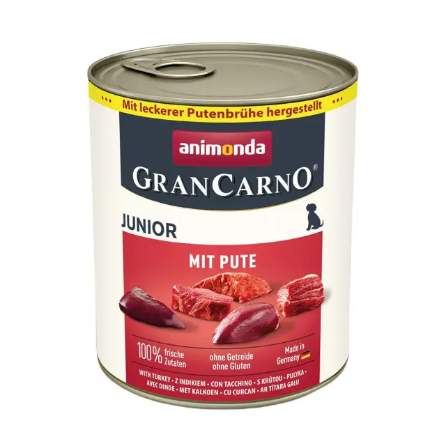 ANIMONDA GranCarno Junior Turkey - wet dog food - 800g