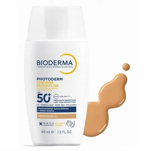 Bioderma Photoderm XDefense Αντιηλιακό Ultra‑Fluid SPF50+ Απόχρωση 03 40ml