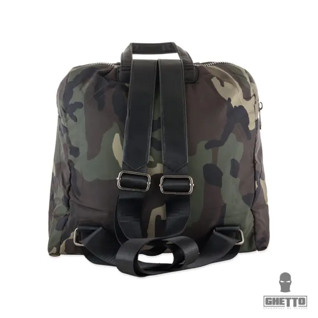 Ghetto Medium Backpack Classic Camo Street Backpack with Buckle Strap 3
