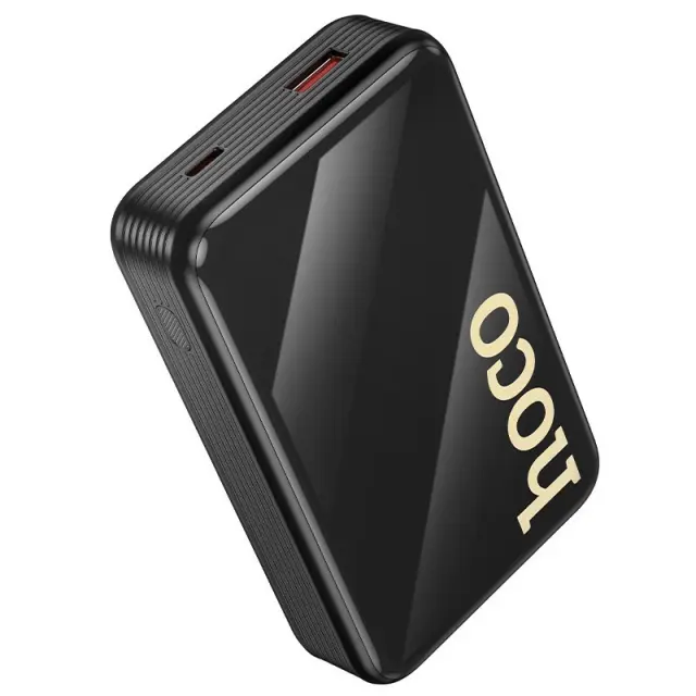 Power Bank Hoco Q37A Graceful 20000mAh 22.5W PD20W QC3.0 1xUSB-A 1xUSB-C με Ενσωματωμένα Καλώδια USB-C Lighting και LED Ένδειξη Μαύρο 2