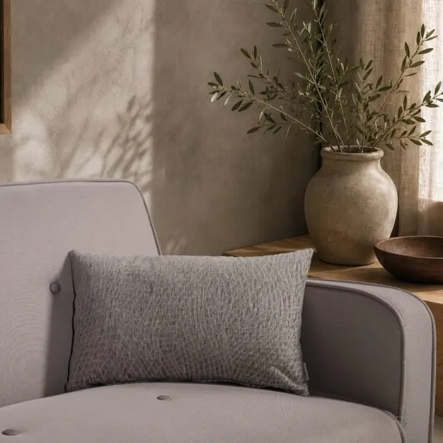 Μαξιλαροθήκη Norman 11 Grey TEORAN 50x50cm 2