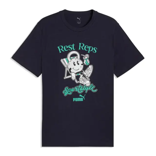 Puma Men's Graphic Quote T-Shirt Μαύρο 693494-16 (Puma)