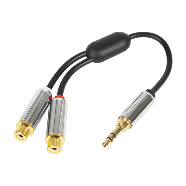 Καλώδιο Stereo Jack 3.5mm - 2xRCA M/F 15cm