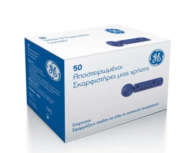 50 Σκαρφιστήρες 30G για τον Μετρητή Γλυκόζης Αίματος General Electric GE 100