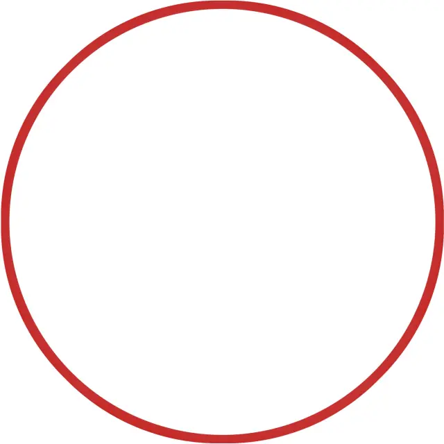 AMILA Χούλα-Χουπ HQ 70cm - Φ19mm - 280gr, Κόκκινο (98809)