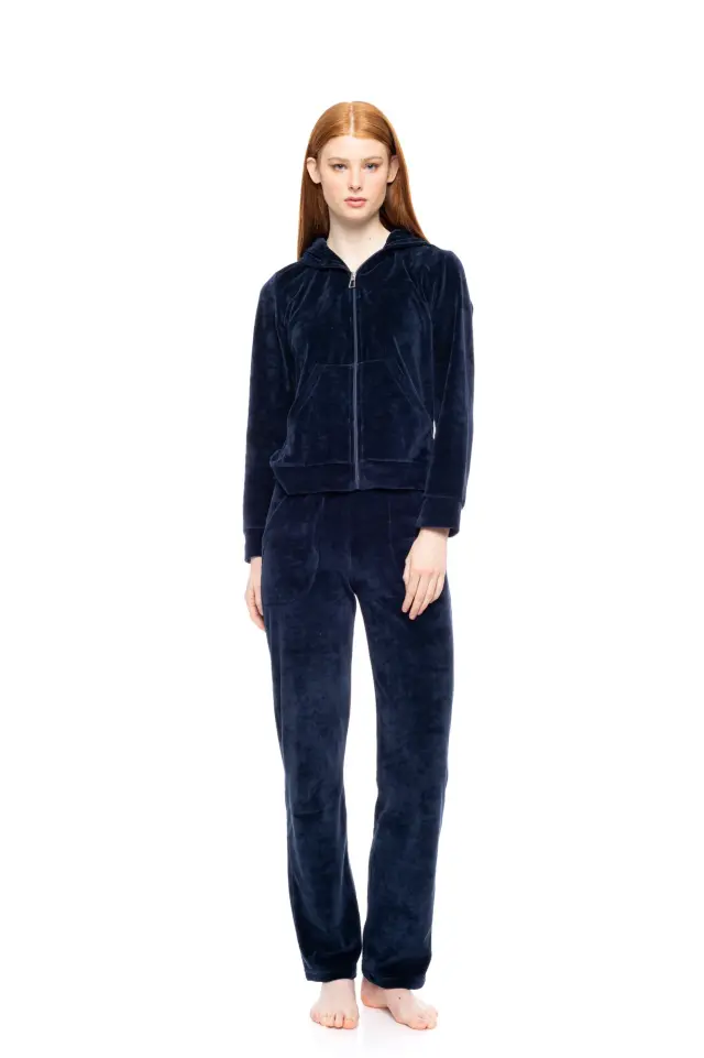 W1320 - Yacht Blue - TRACKSUIT PINK ANGEL VELVET - S