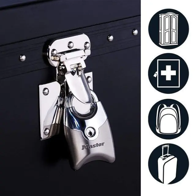Master Lock 195EURTSN - Σετ 2 λουκέτα νίκελ 20mm με ίδιο κλειδί 3