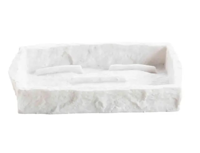 Θήκη για σαπούνι Stony Douceur d'intérieur με διαστάσεις 14.1x9.9x2.2cm - White 1802251