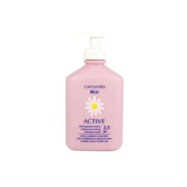 Camomilla Blu Intimate Wash Active pH 3.5 Υγρό Καθαρισμού για την Ευαίσθητη Περιοχή των Γυναικών, 300ml