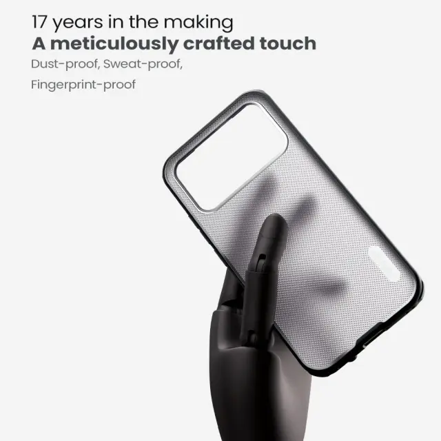 Nillkin Super Frosted PRO Back Cover for Poco F8 Pro Transparent Black 3