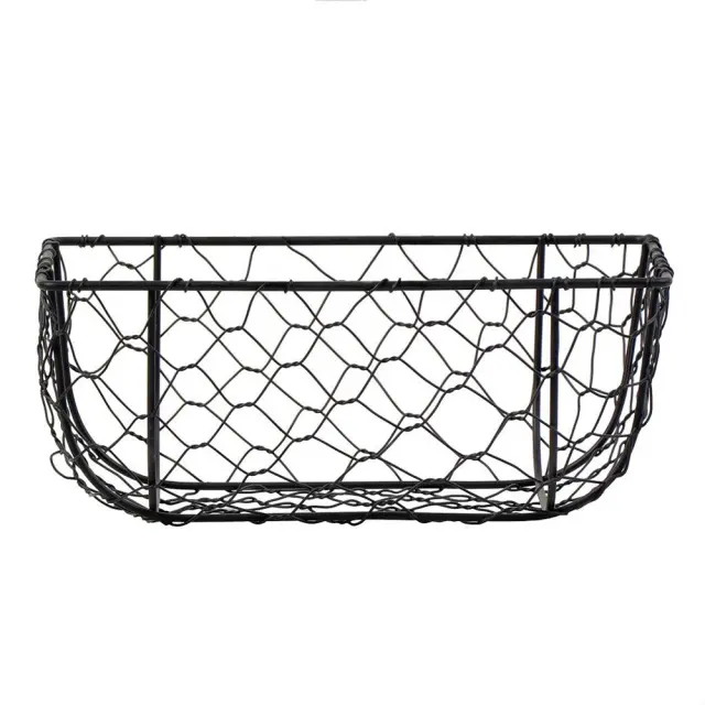 Καλάθι μεταλλικό μαύρο 23x15x9cm Espiel TAK118