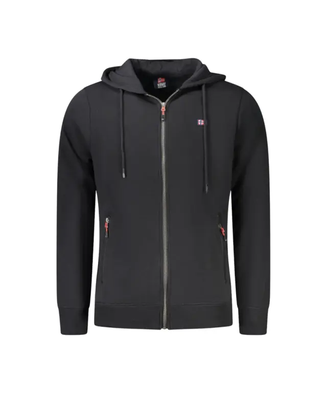Norway Nautical School - Ανδρική Ζακέτα Φούτερ 849442-BLACK Μαύρο