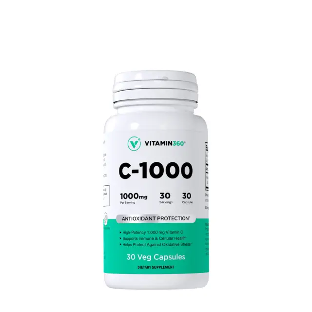 Vitamin360 C-1000 - Vitamin C 1,000 mg 30 Veg Capsules