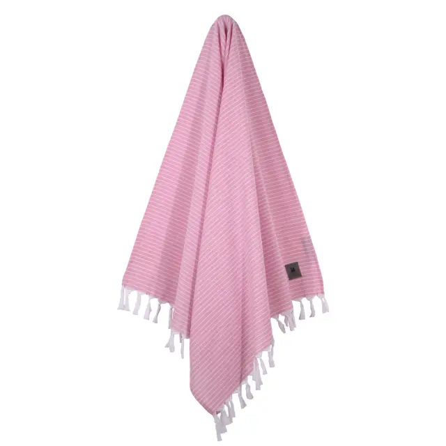 Πετσέτα Θαλάσσης-Παρεό 80x170 220gsm Essential Greenwich Polo Club 5243 Pink 100% βαμβακερό 2