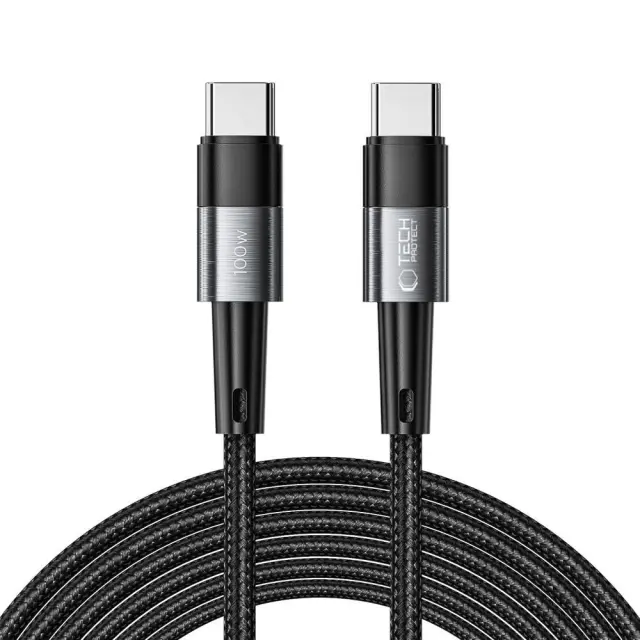 Tech-Protect® -Ultraboost Καλώδιο USB-C σε USB-C 100W 5A 3m- Gray.
