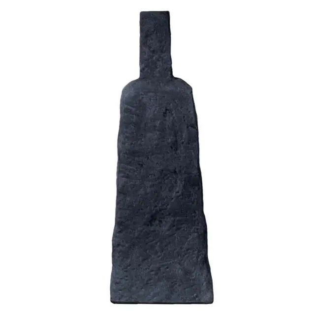 Βάζο κεραμικό πλακέ μαύρο 16,8x9,2x49cm Espiel TOF204