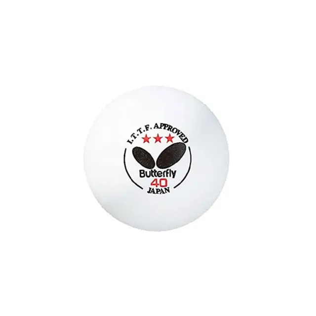 Butterfly 3 Star Table Tennis Ball 40+ 3 Pack Άσπρο 95210-270 (Eldico Sport) - One Size