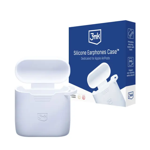 3mk® Θήκη Σιλικόνης για AirPods 1/2-White