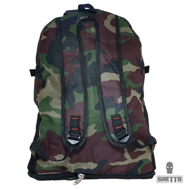 Ghetto Waterproof Camo Tactical Backpack | Military Style Multi-Pocket Travel Bag 3