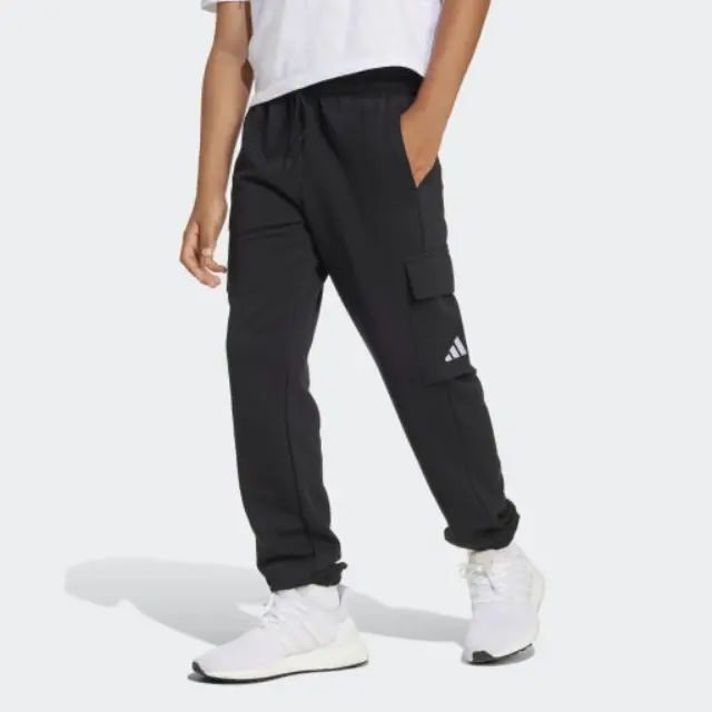 adidas Sportswear Boy's Small Logo French Terry Cargo Pant Μαύρο JC9762 (adidas Sportswear)