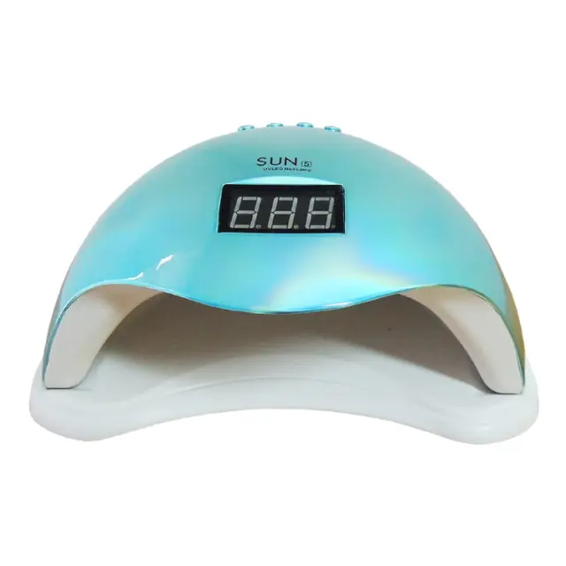 Sun 5 -Επαγγελματικό φουρνάκι νυχιών UV LED 48W ΜΠΛΕ ΜΕΤΑΛΙΚΟ