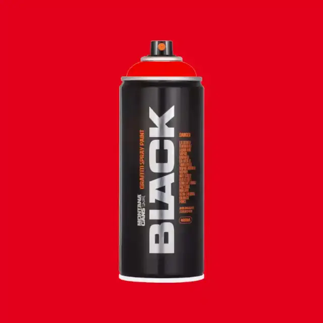 Montana Black Spray Paint 400ml BLK-2093 Code Red